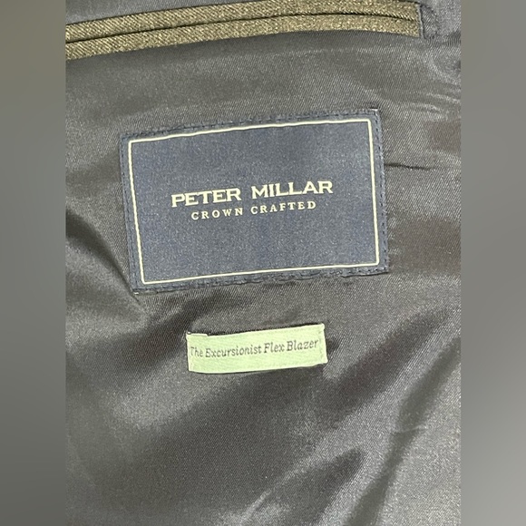 Peter Millar Crown Crafted The Excursionist Navy Flex Blazer Blazer Size 46R - Picture 13 of 15